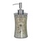 Mercury Glass Liquid Soap Dispenser Pump Bottle | Bathroom & Kitchen | Holds Soap, Lotion & Sanitizer | Etched/Mercury